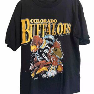 Vintage Style 90’s Colorado Buffaloes University of Colorado Black T-shirt